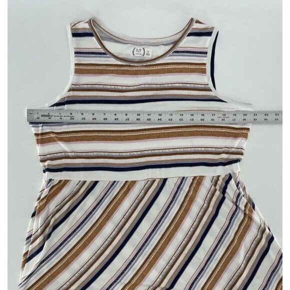 NWT Maurices 24/7 Multi‎ Striped Empire Waist Pocket Dress Sleeveless Comfort XL - Picture 6 of 10